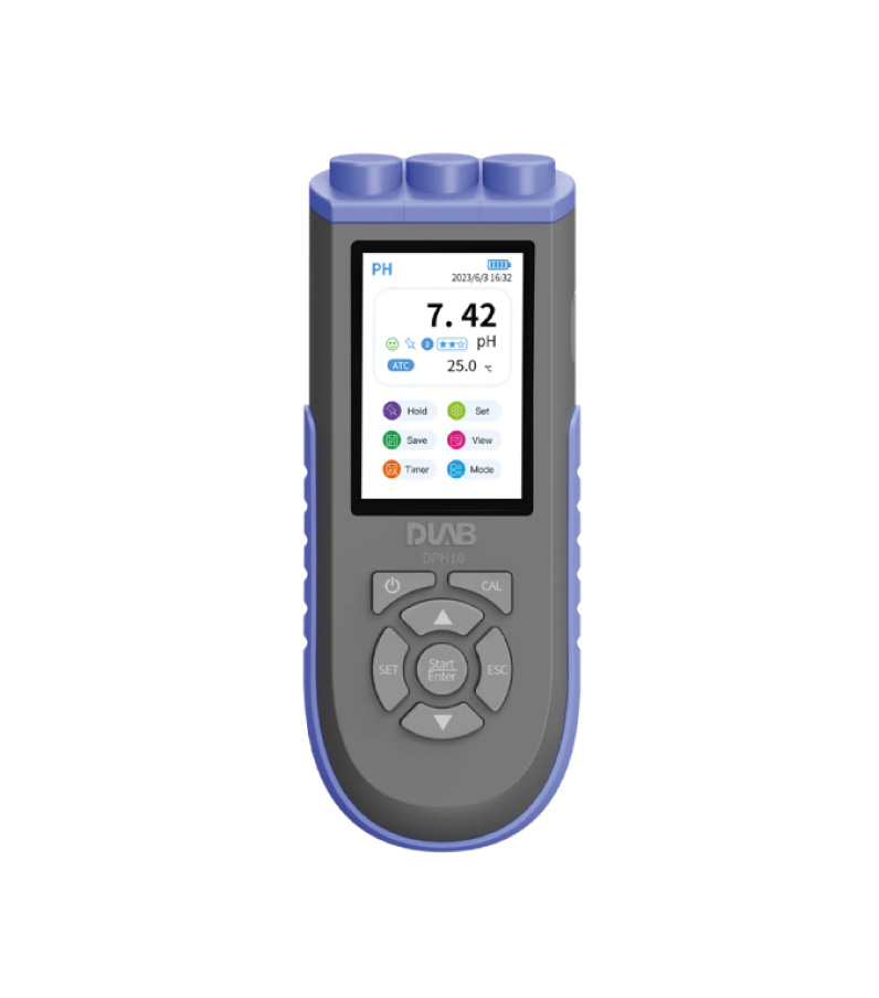 MEDIDOR MULTIPARAMÉTRICO DE PH, CONDUCTIVIDAD Y OD, PORTATIL MODELO DPCD10, MARCA DLAB