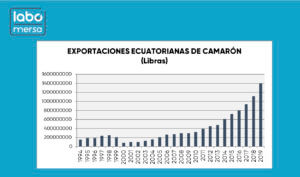 Exportaciones Ecuatorianas de Camarón en Libras 